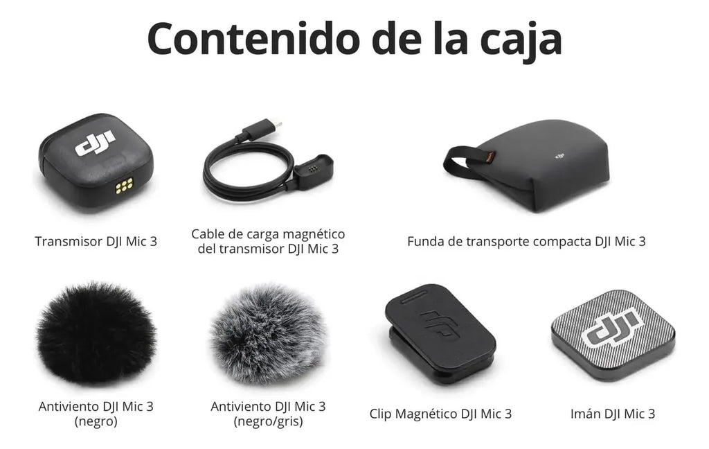Dji Transmisor Mic 3, Micrófono Inalámbrico Mini, Lavalier