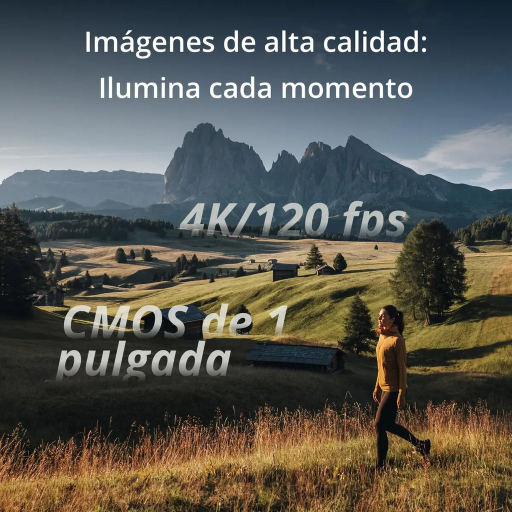 DJI Pack Creadores Osmo Pocket 3 Negra DJI Mic 2 Cámara para Vlogs 4K 120 fps CMOS 1