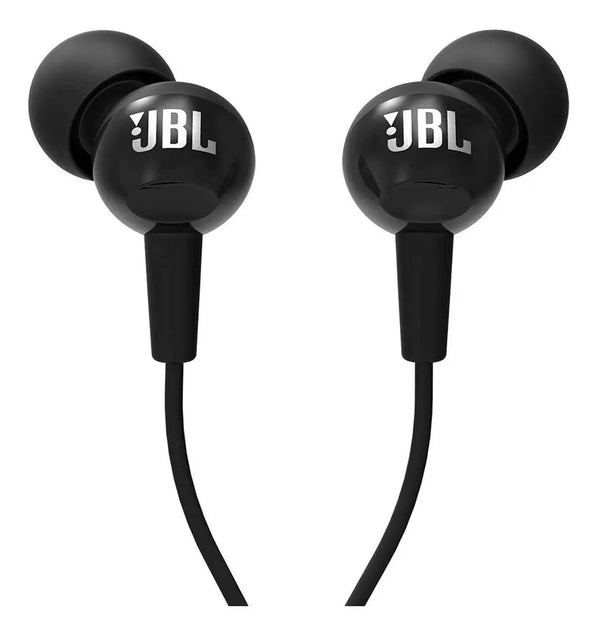 Audífonos JBL C100SI In-Ear Negros con Micrófono - Calidad de Sonido Premium y Diseño Compacto