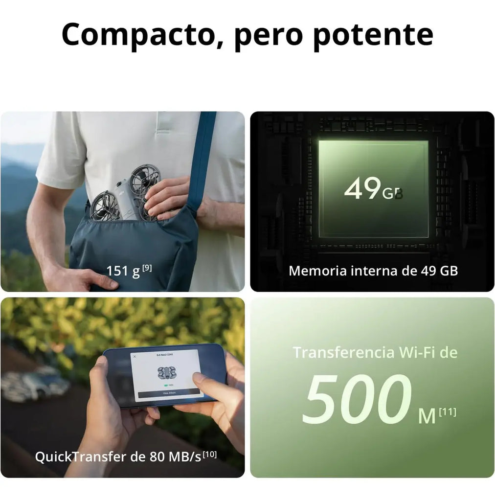 DJI Pack Neo 2 Motion Vuela Más con RC Motion 3 y Goggles N3, transmisión estable con transceptor digital, dron 4K para principiantes, vuelo FPV, 3 baterías