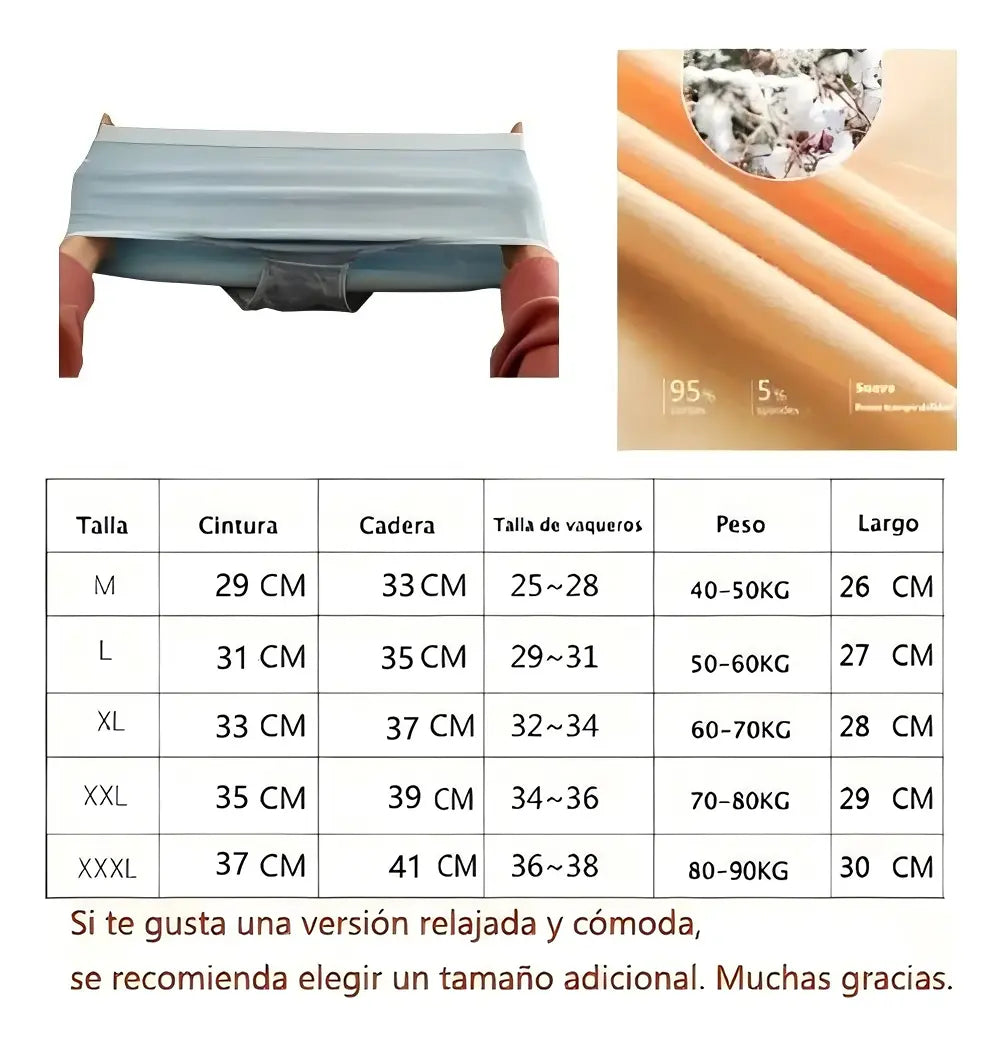 Calzoncillos De Algodón De Talla Grande Para Mujer, 6 Piezas