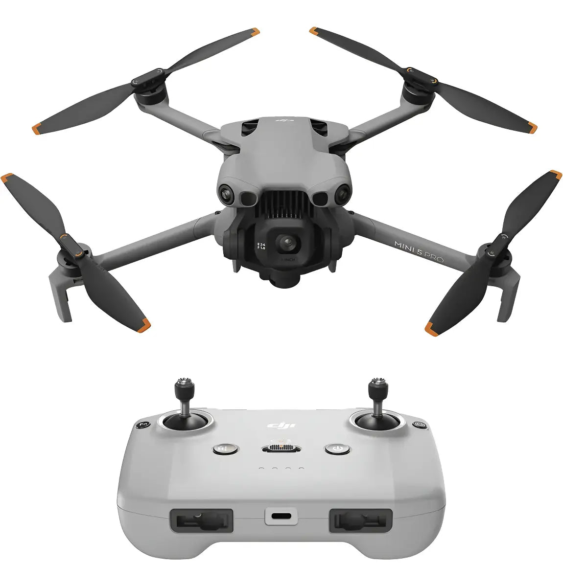 DJI Mini 5 Pro, Dron ultraligero y plegable con cámara, CMOS de 1 pulgada, Detección de obstáculos omnidireccional, ActiveTrack 360°, 225° rotación del estabilizador, Dron 4K para principiantes