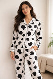 Pijama De Manga Larga De Casual Para Mujeres 2 Juegos