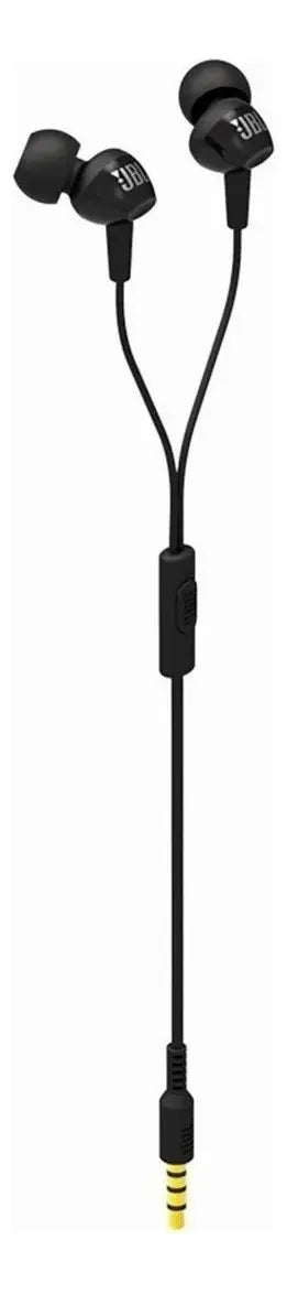 Audífonos JBL C100SI In-Ear Negros con Micrófono - Calidad de Sonido Premium y Diseño Compacto