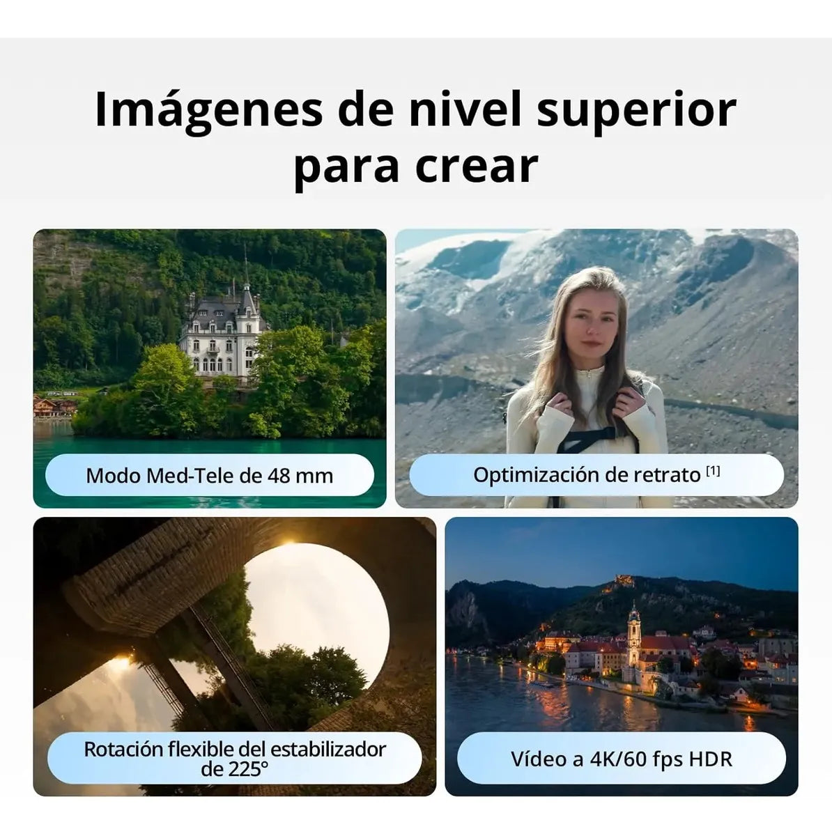 DJI Mini 5 Pro, Dron ultraligero y plegable con cámara, CMOS de 1 pulgada, Detección de obstáculos omnidireccional, ActiveTrack 360°, 225° rotación del estabilizador, Dron 4K para principiantes