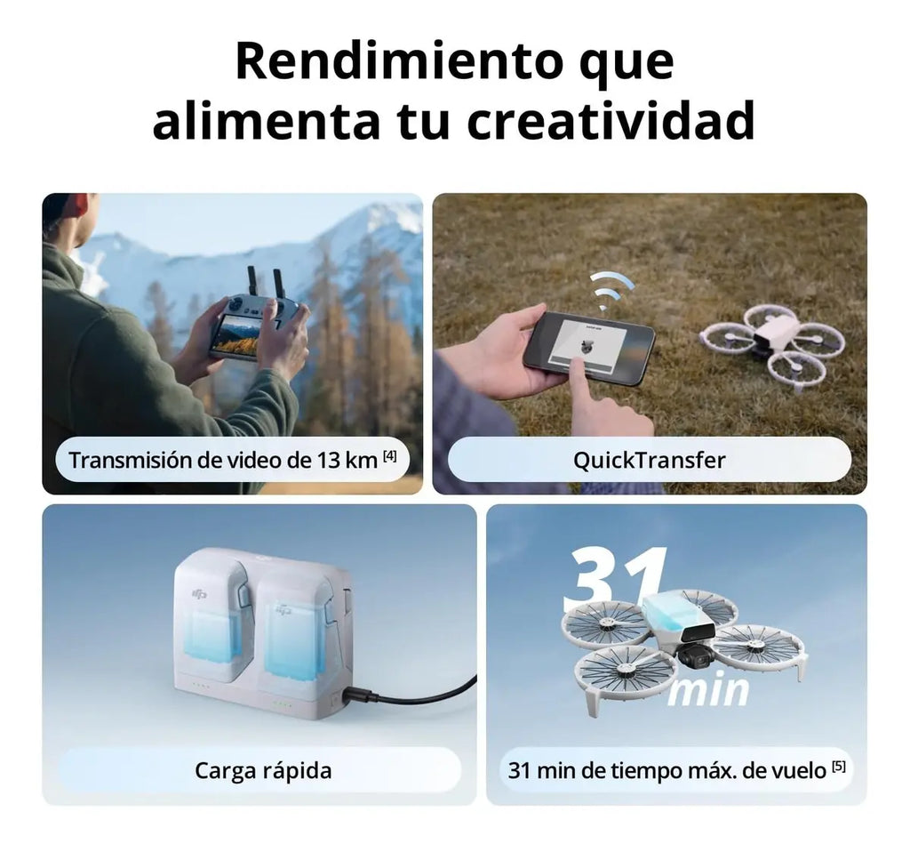 DJI Flip Drone (RC-N3) 4K UHD 31min Vuelo, <249g
