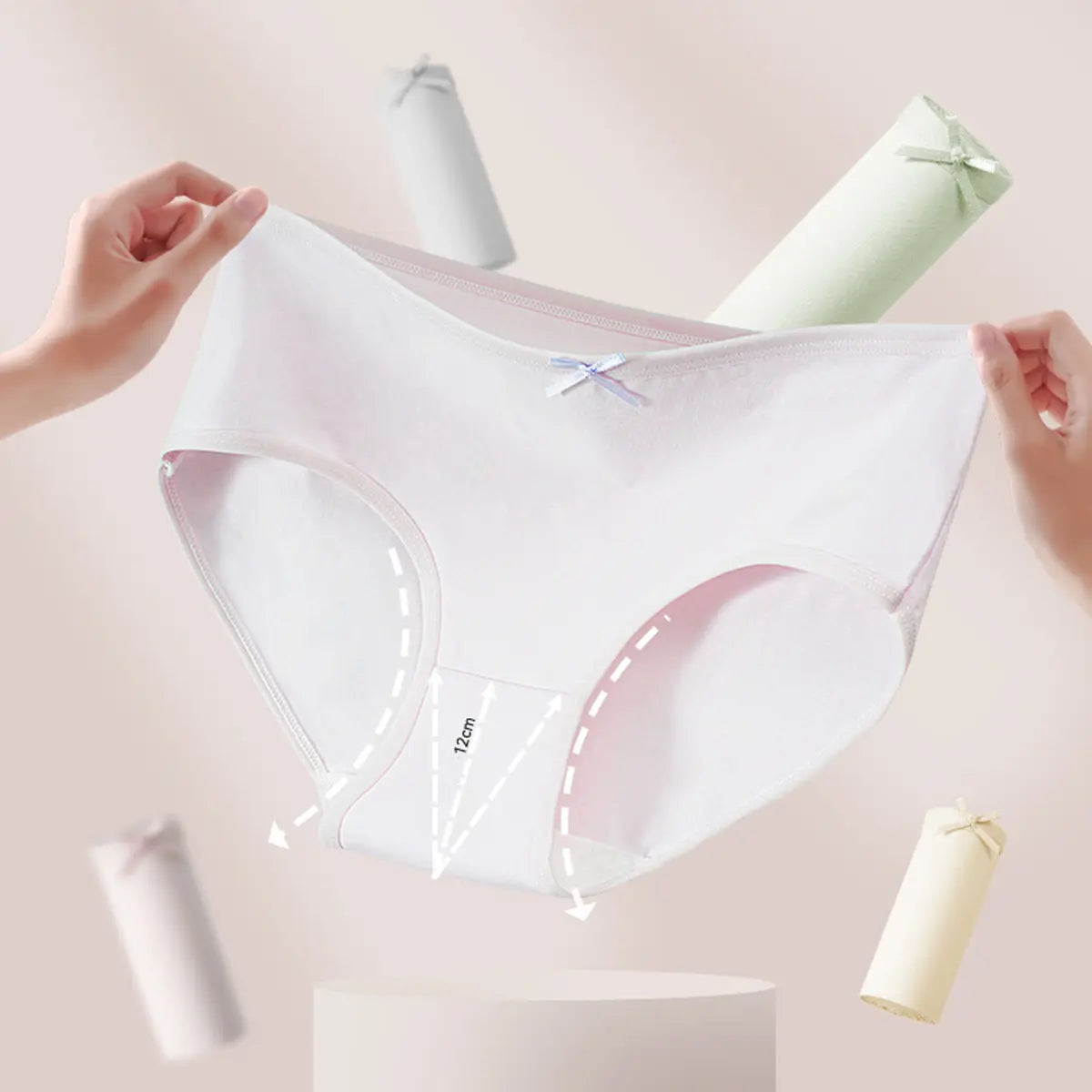 7 Packs Calzoncillos De Algodón De Talla Grande Para Mujer