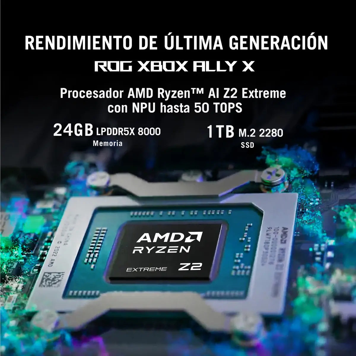 Consola Rog Xbox Ally Amd Ryzen Ai Z2 Extreme 24gb 1tbssd Negro