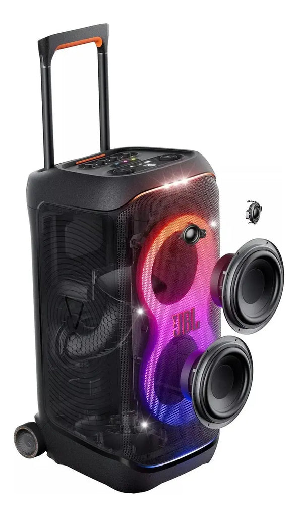 Bocina JBL PartyBox Stage 320 portátil Bluetooth waterproof negra