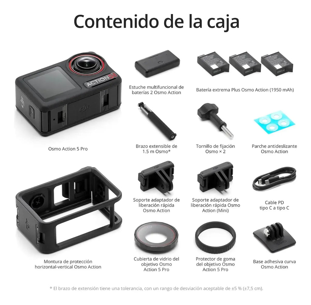 Dji Osmo Action 5 Pro Pack Aventura Cámara (reacondicionado)