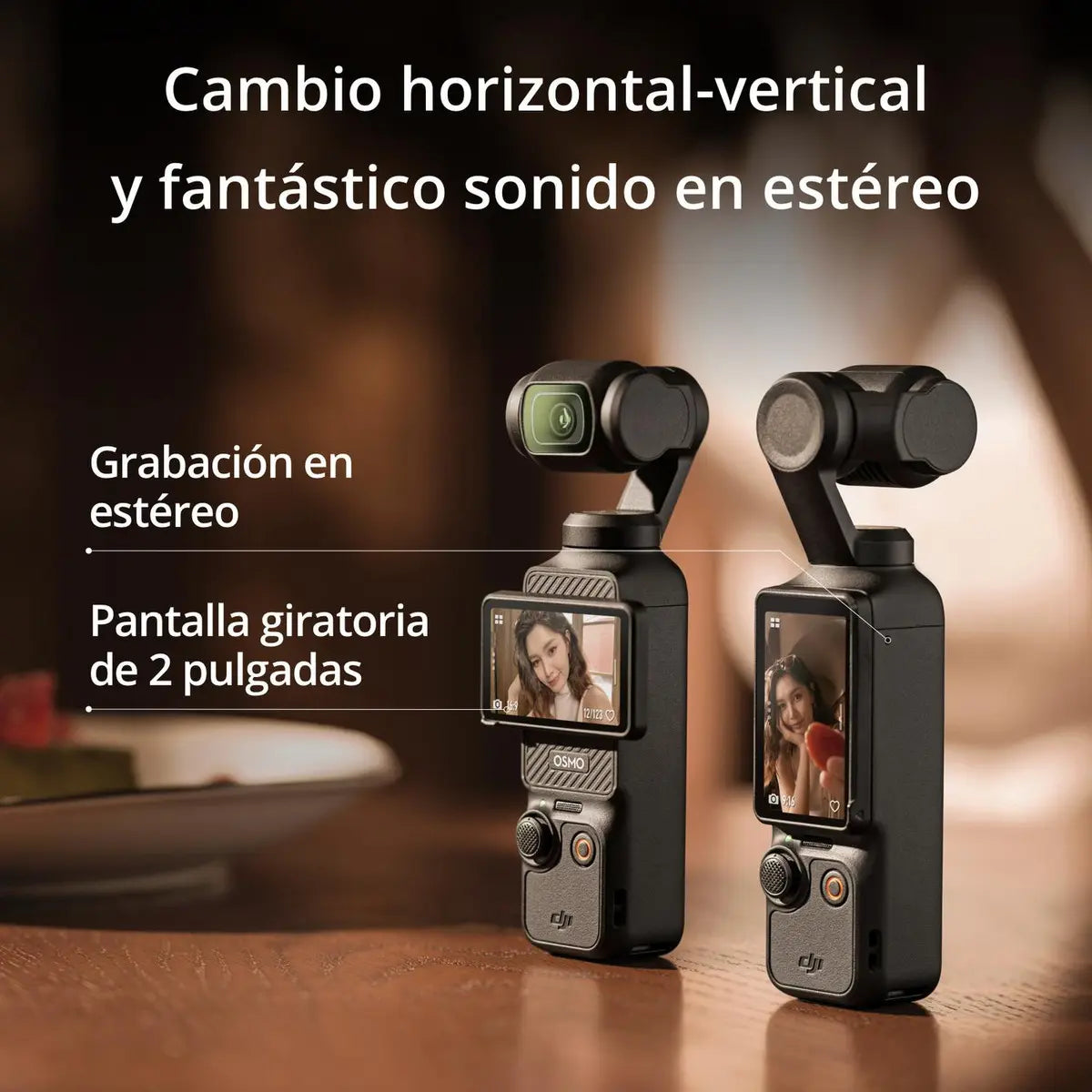 DJI Pack Creadores Osmo Pocket 3 Negra DJI Mic 2 Cámara para Vlogs 4K 120 fps CMOS 1