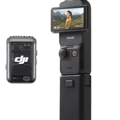 DJI Pack Creadores Osmo Pocket 3 Negra DJI Mic 2 Cámara para Vlogs 4K 120 fps CMOS 1" Estabilización en 3 Ejes Seguimiento de Caras y Objetivos Enfoque Rápido