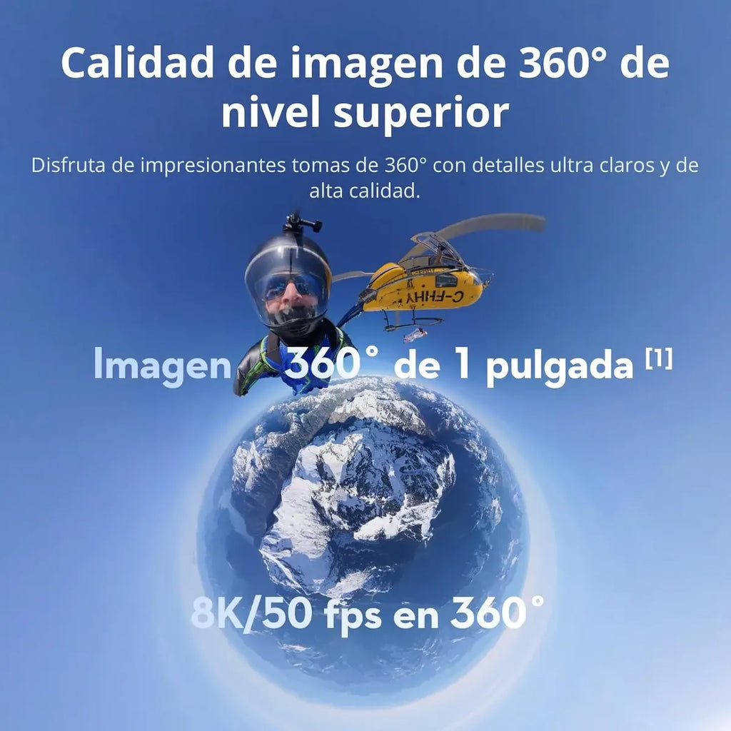 Dji Osmo 360 Combo Aventura, 8k 3 Baterías (reacondicionado)
