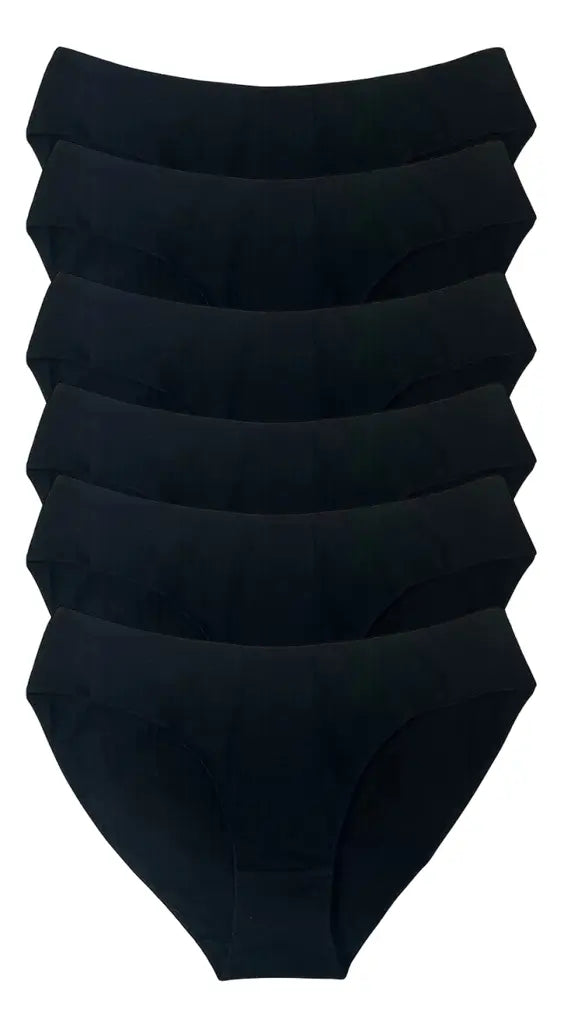 Calzones Culotte Mujer Pack 6 Unidades Algodón Elástic