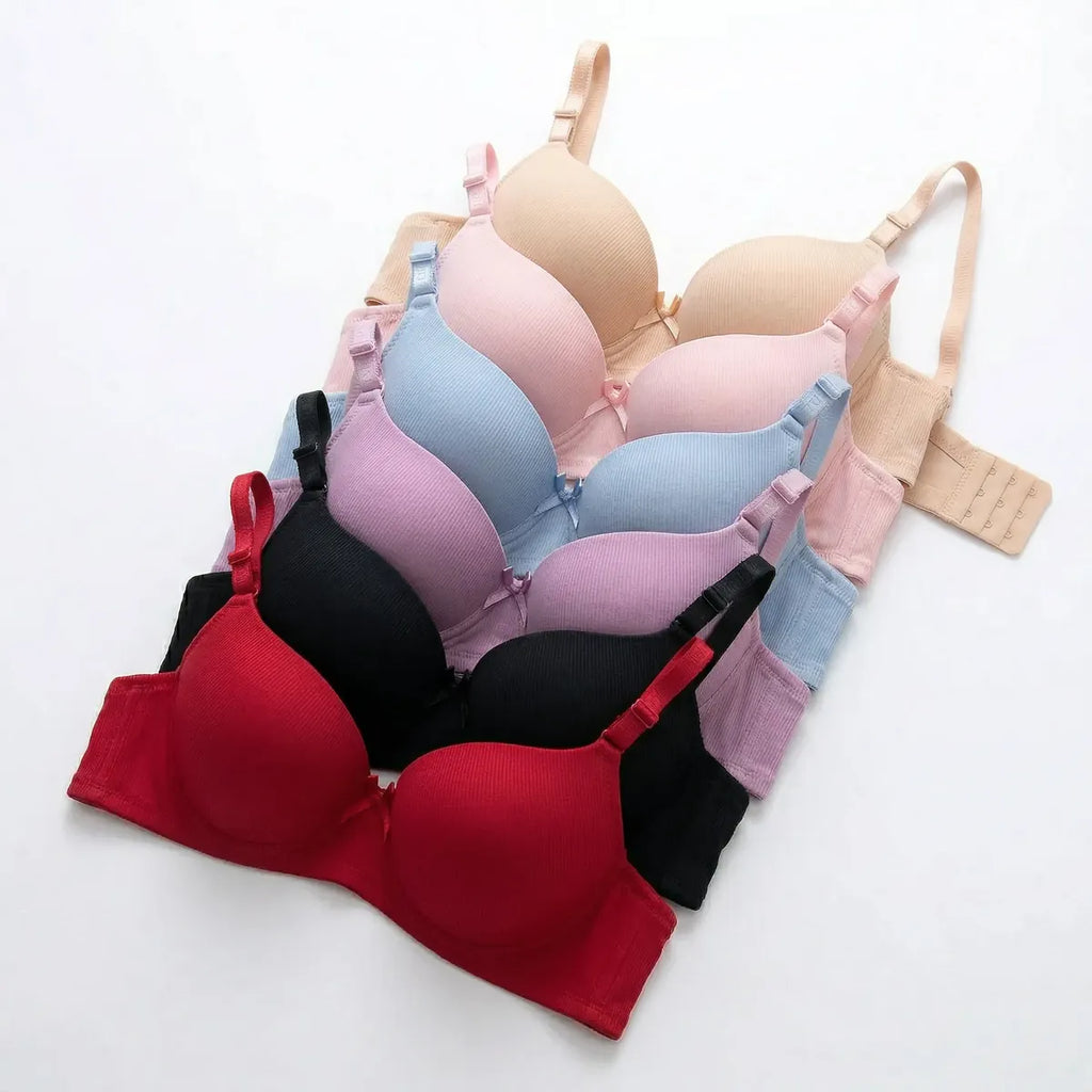 6 Pz Brassiere Con Varilla Copa Moderno Respirable