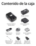 DJI Mic 2 (1 TX+1 RX) Micrófono Inalámbrico Cancelación de Ruido Inteligente, grabación Interna Flotante de 32 bits, Sonido optimizado, 250m de Alcance, micrófono para iPhone y Androi