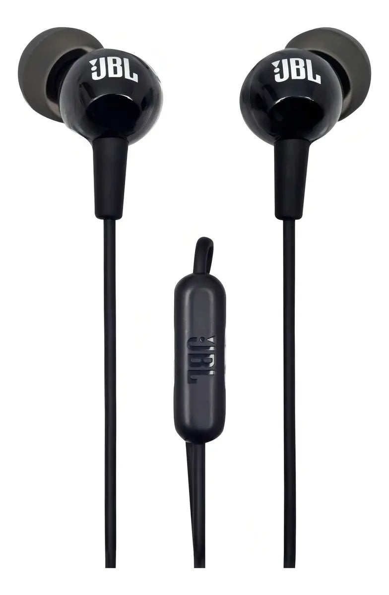 Audífonos JBL C100SI In-Ear Negros con Micrófono - Calidad de Sonido Premium y Diseño Compacto