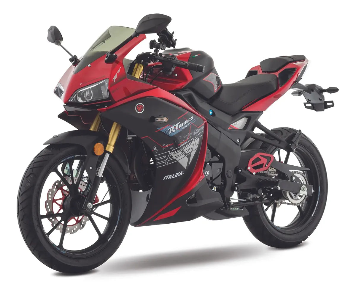 Motocicleta Deportiva Italika Rt 250 Con Gps Negro