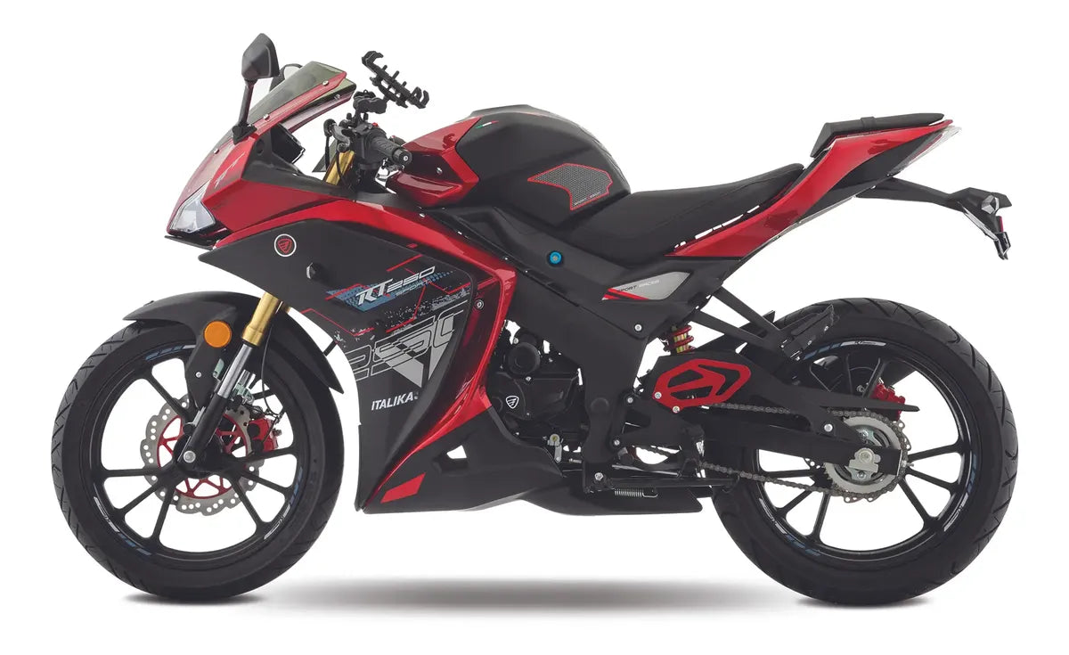 Motocicleta Deportiva Italika Rt 250 Con Gps Negro
