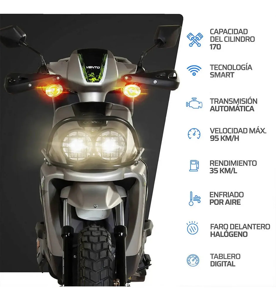 Motocicleta Vento Ruda F4 170 Gris 2026