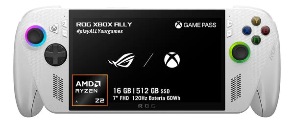 Consola Rog Xbox Ally Amd Ryzen Z2a 16gb 512ssd Blanca