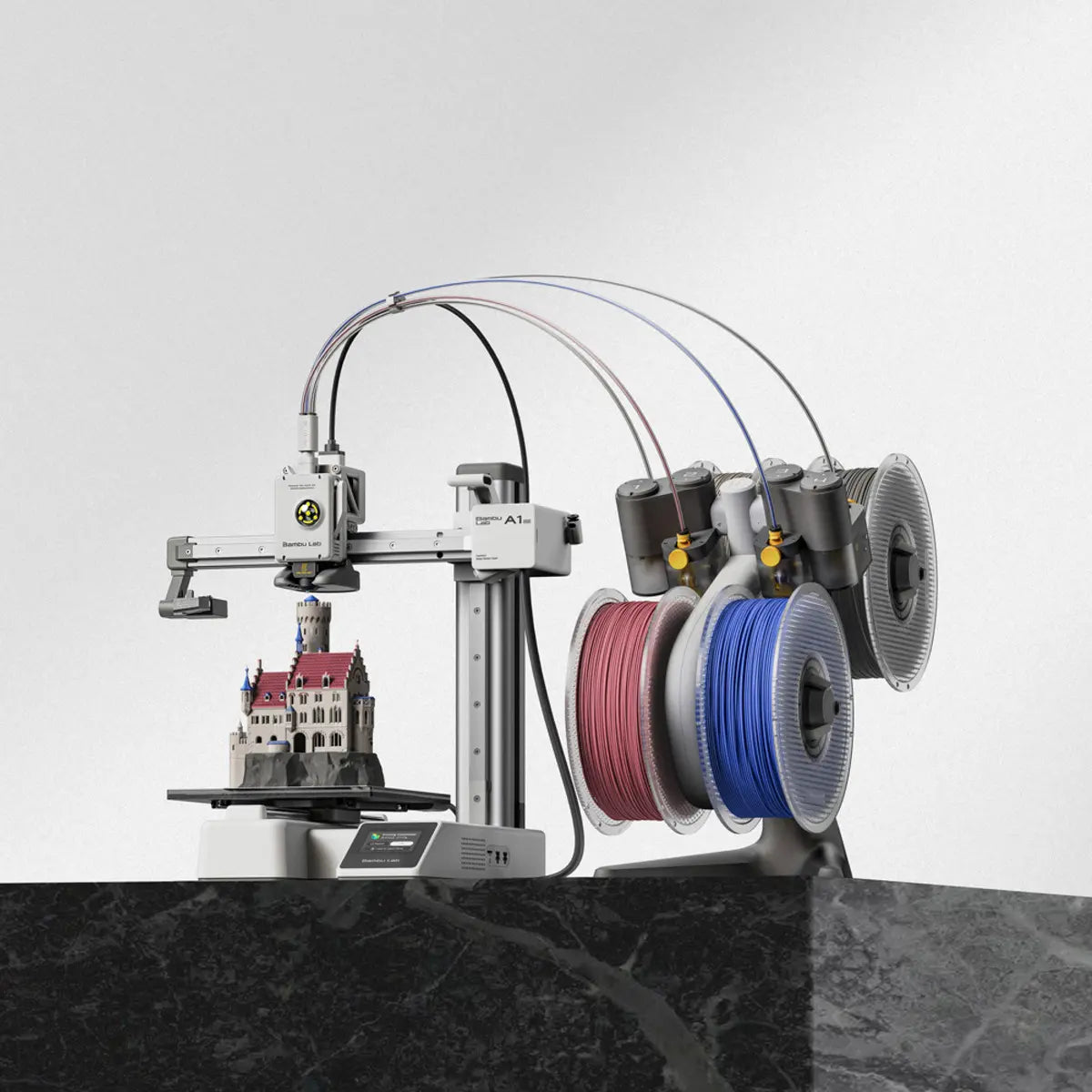 Impresora 3d Bambu Lab A1 Mini Combo Alta Velocidad Con Ams Space Grey