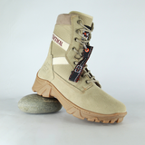 Bota Tactica De Piel 5007 Gamuza Arena