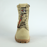 Bota Tactica De Piel 5007 Gamuza Arena