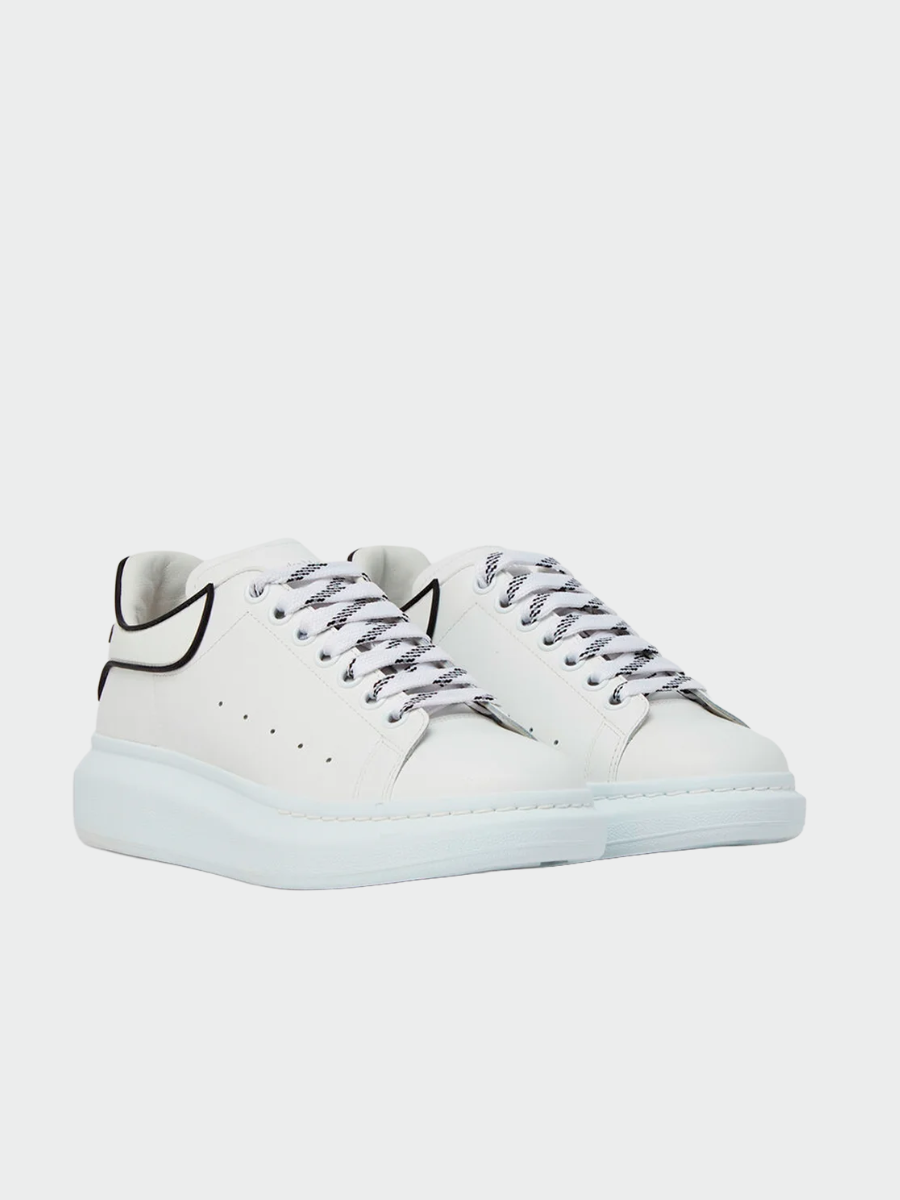 TENIS ALEXANDER MCQUEEN OVERSIZED WHITE BLACK TRIM