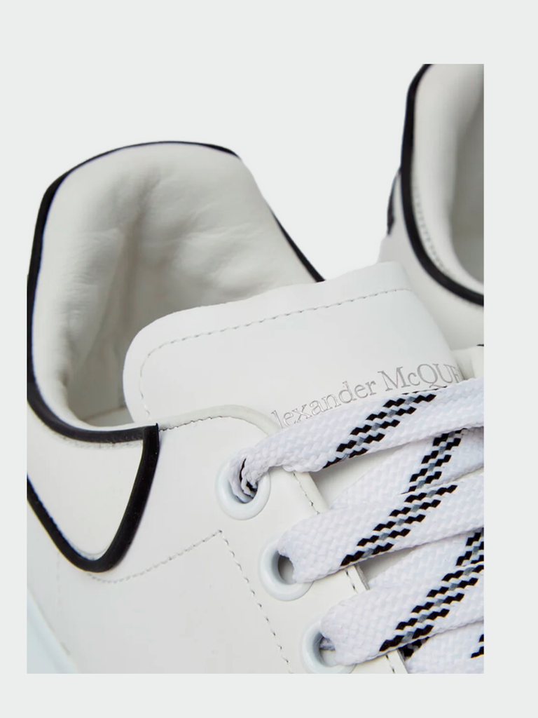 TENIS ALEXANDER MCQUEEN OVERSIZED WHITE BLACK TRIM