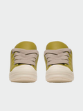 TENIS RICK OWENS LUXOR JUMBO LACE PADDED LOW SNEAKS IN ACID AND MILK PEACHED LAMBSKIN