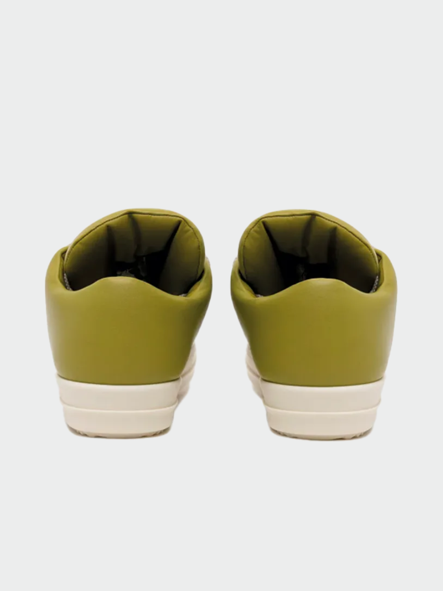TENIS RICK OWENS LUXOR JUMBO LACE PADDED LOW SNEAKS IN ACID AND MILK PEACHED LAMBSKIN