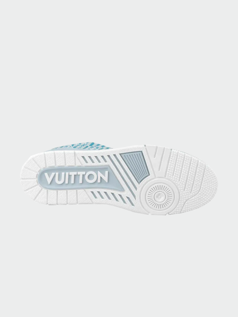 TENIS LOUIS VUITTON LV TRAINER BLUE STRIPE MONOGRAM