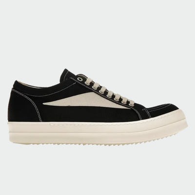 TENIS RICK OWENS DRKSHADW LUXOR VINTAGE LOW BLACK MILK