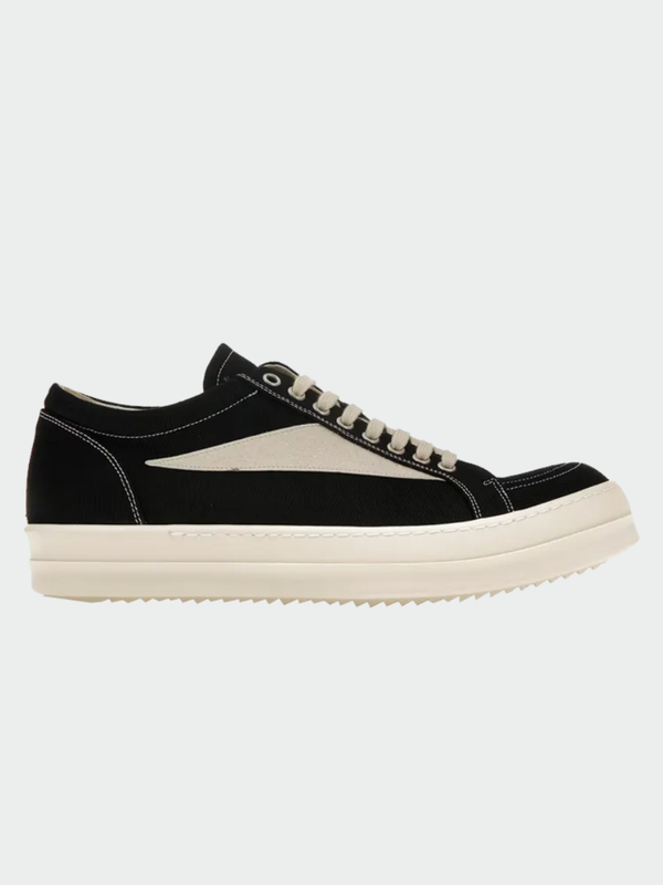 TENIS RICK OWENS DRKSHADW LUXOR VINTAGE LOW BLACK MILK