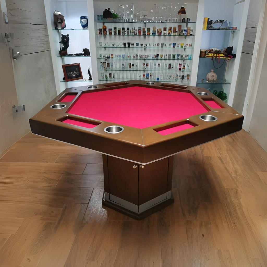 Mesa de Cartas Hexagonal con Puertas