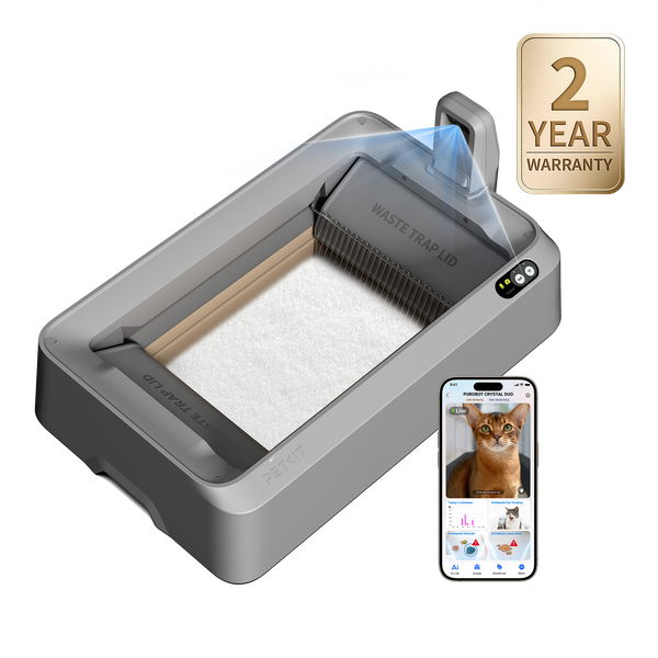 Arenero Automático Inteligente Autolimpiable para Gatos con Sensor de Presencia y Control Anti-Olor