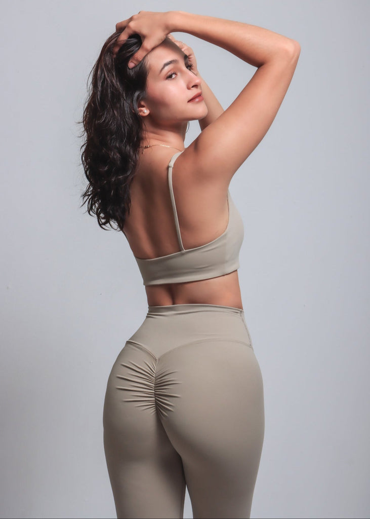 Leggings Origen Scrunch - Beige