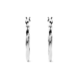 Arete De Plata 925 Para Mujer Con Diamantado Torsal