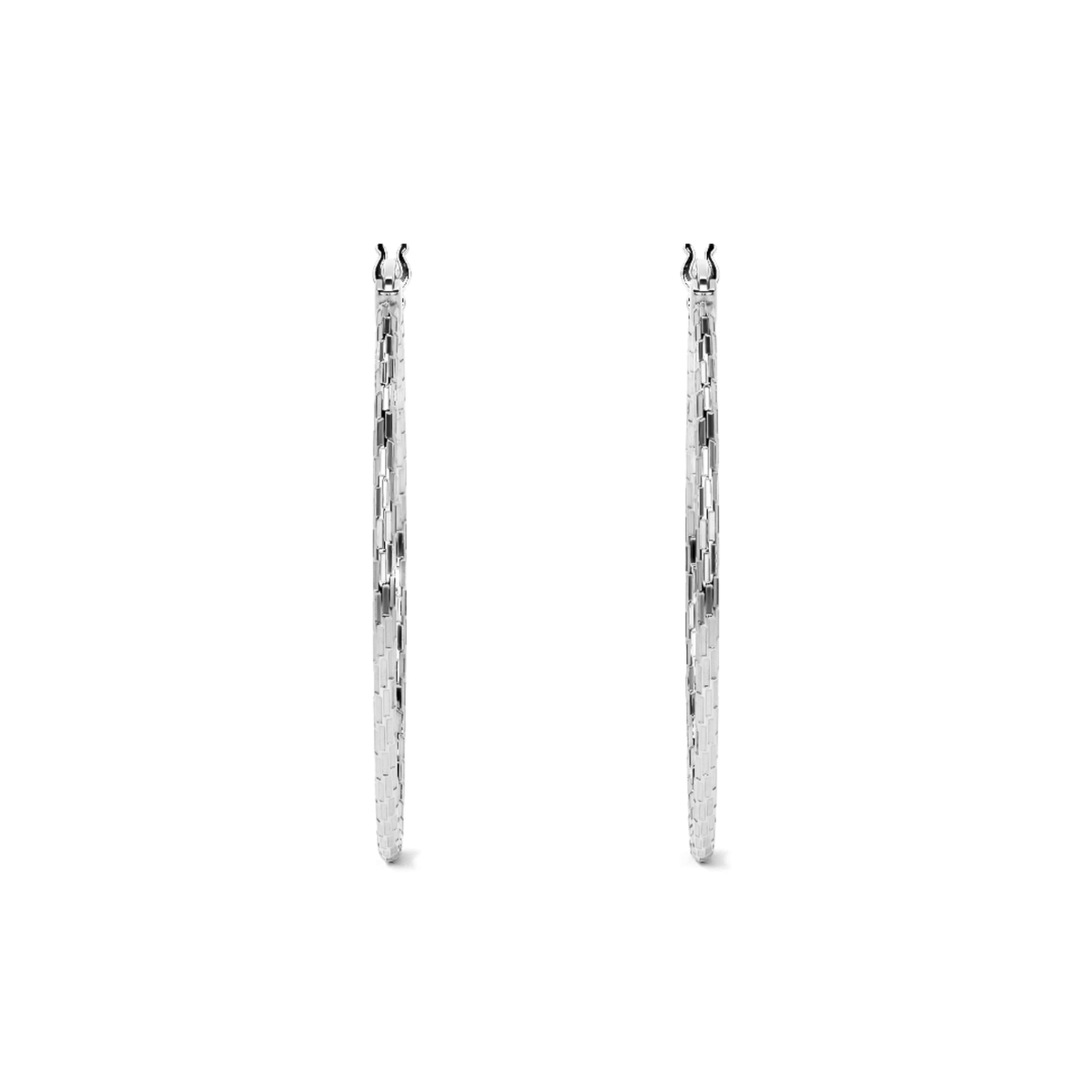 Arete Arracada Diamantada De Plata Ley 925 Para Mujer Estilo Domino