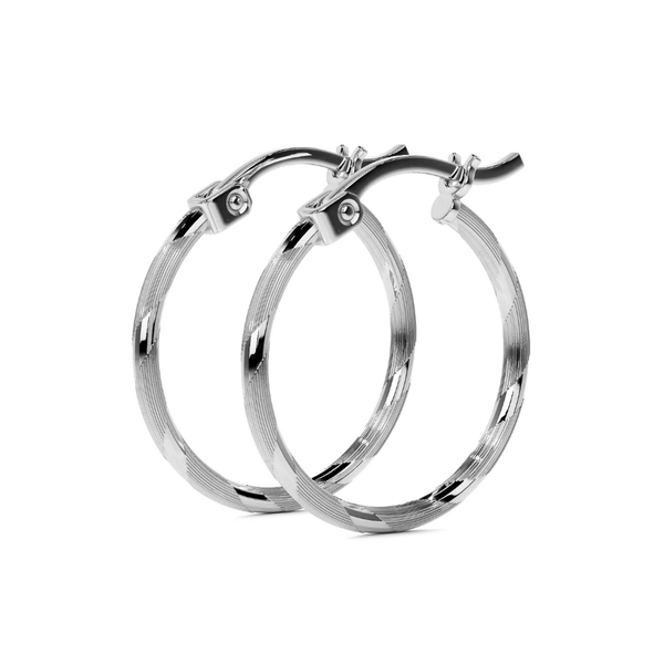 Arete Arracada Diamantada De Plata 925 Para Mujer Cordon Blue