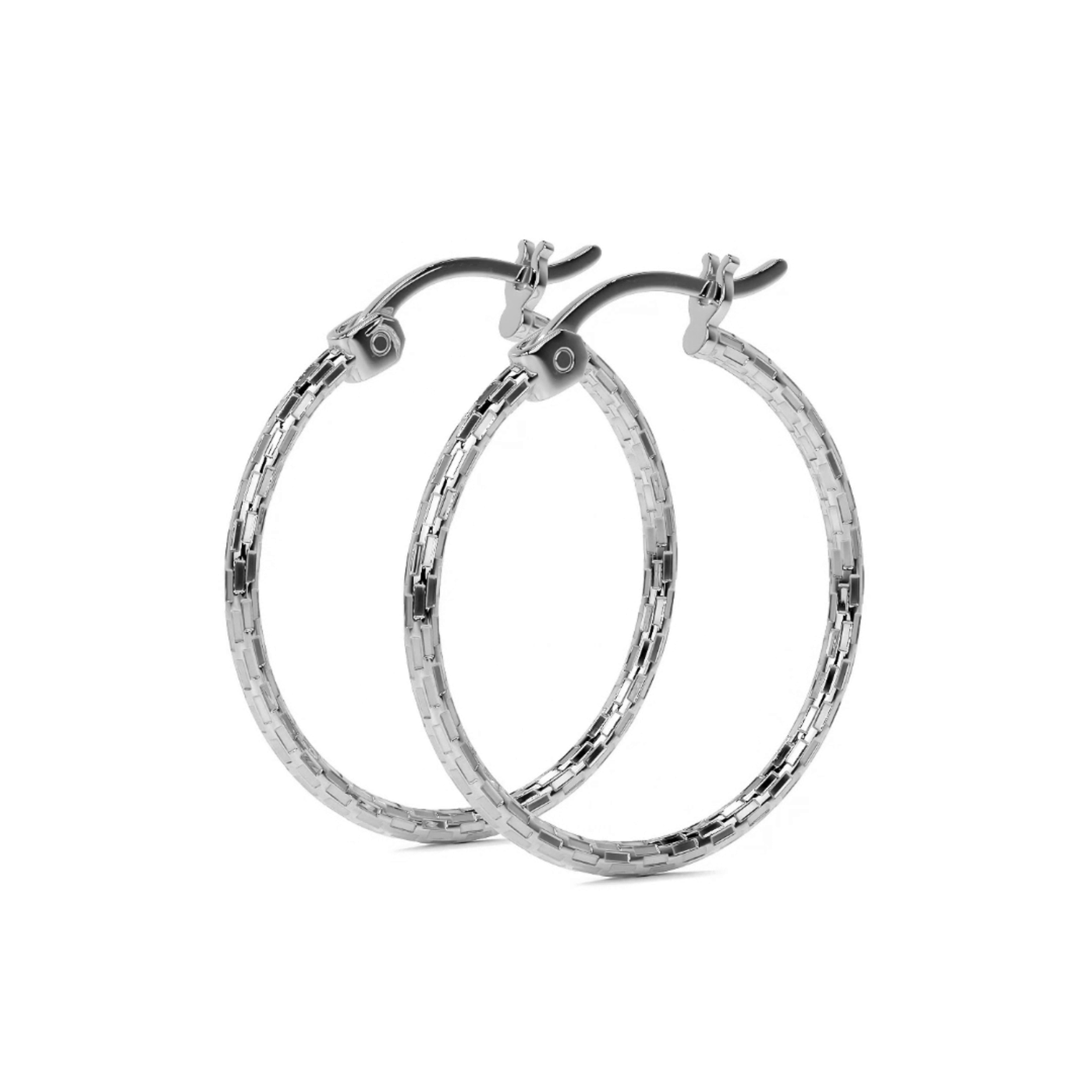 Arete Arracada Diamantada De Plata Ley 925 Para Mujer Estilo Domino