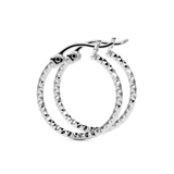 Arete Arracada De Plata 925 Diamantada Panal Para Mujer