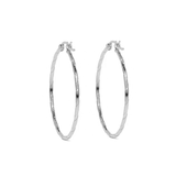 Arete Arracada Diamantada De Plata 925 Para Mujer Cordon Blue