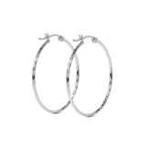 Arete Arracada Diamantada De Plata Ley 925 Para Mujer Estilo Domino