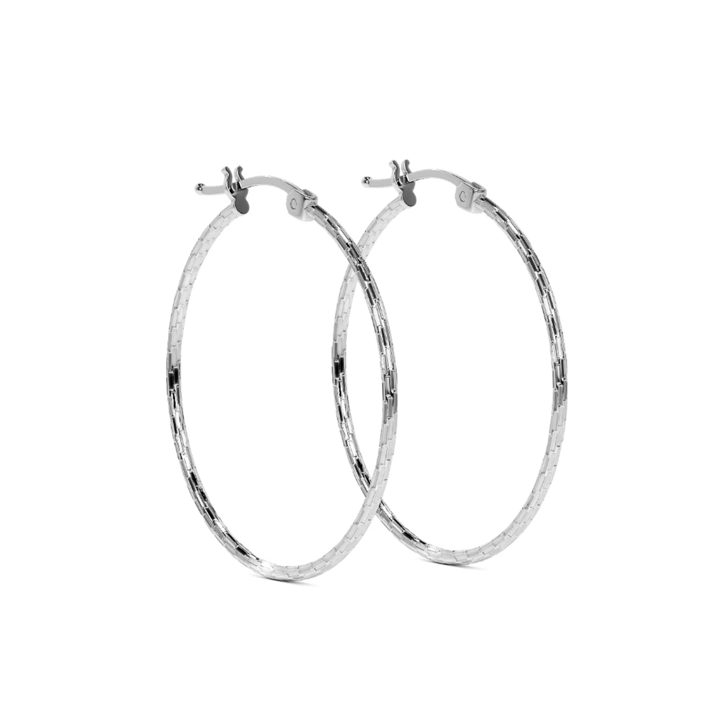 Arete Arracada Diamantada De Plata Ley 925 Para Mujer Estilo Domino