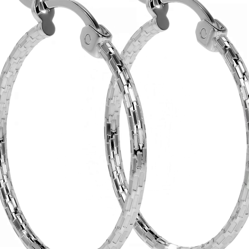 Arete Arracada Diamantada De Plata Ley 925 Para Mujer Estilo Domino
