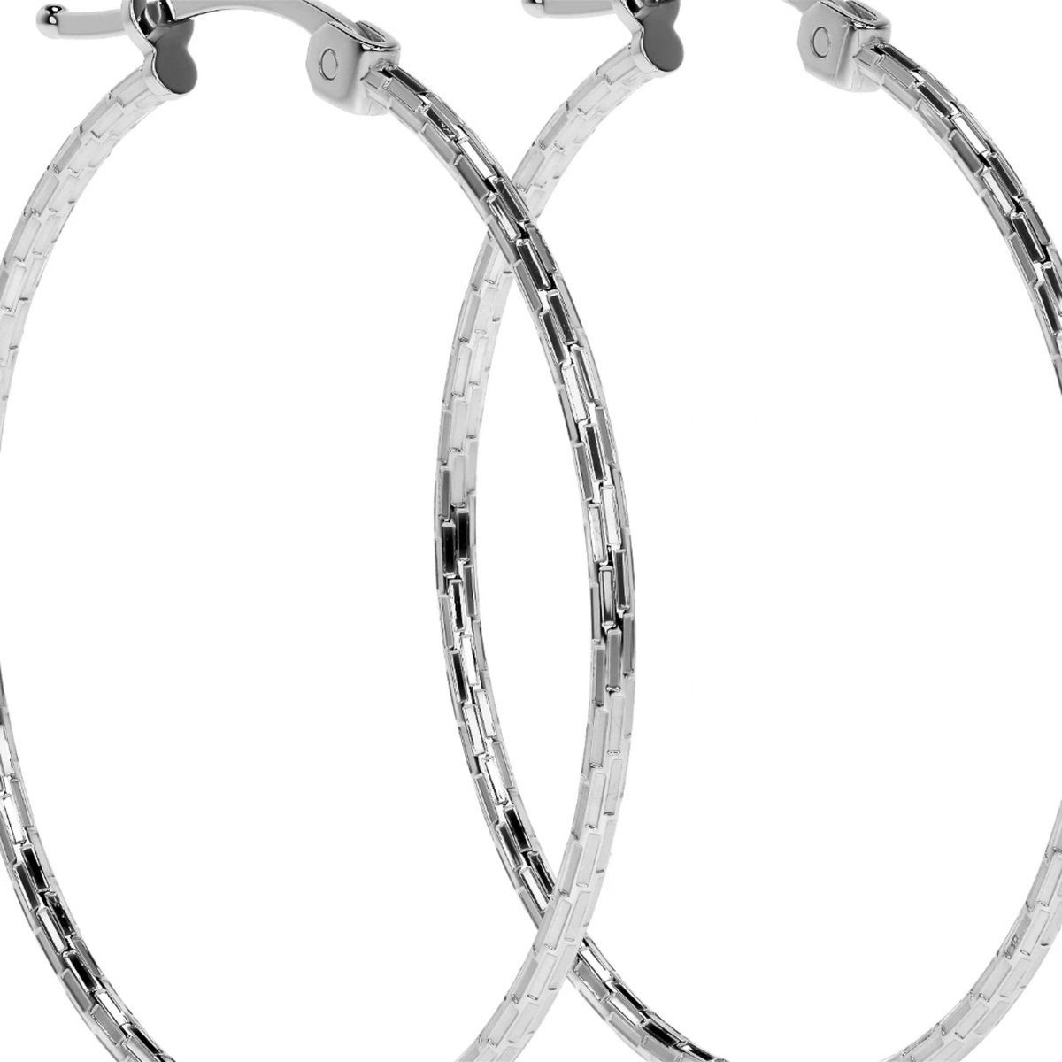 Arete Arracada Diamantada De Plata Ley 925 Para Mujer Estilo Domino