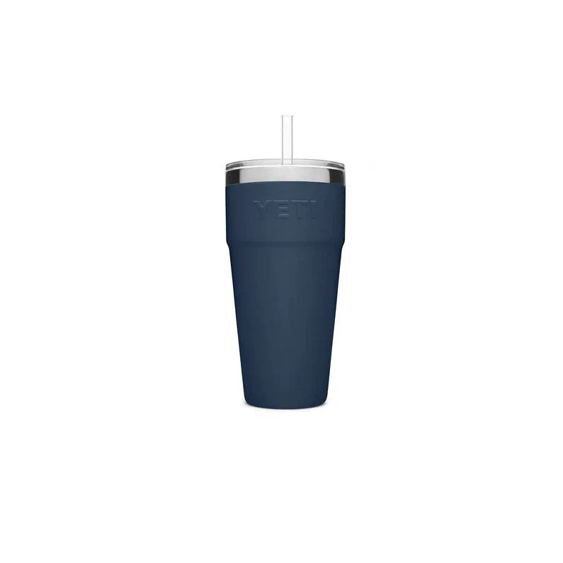 Yeti Rambler 26 oz Cup with straw lid - Navy