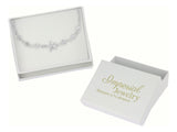 Pulsera De Plata 925 Con Estrella Y Bola Diamantada 18 Cm